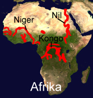 Süßwasserkugelfischvorkommen in Afrika